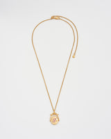 X Initial Xeranthemum Gold Spinner Chain Necklace