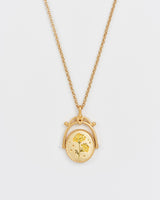 Y Initial Yarrow Gold Spinner Chain Necklace