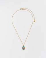 Vintage Roses Gold Framed Chain Necklace