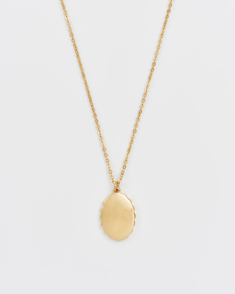 Vintage Roses Gold Framed Chain Necklace