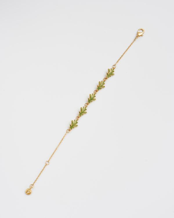 Oak Leaf Gold Bracelet