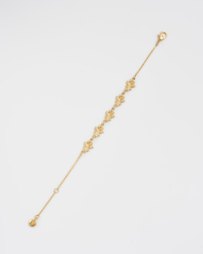 Oak Leaf Gold Bracelet