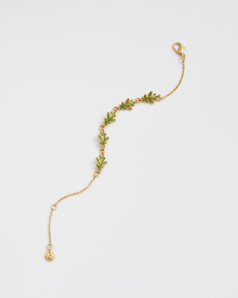 Oak Leaf Gold Bracelet