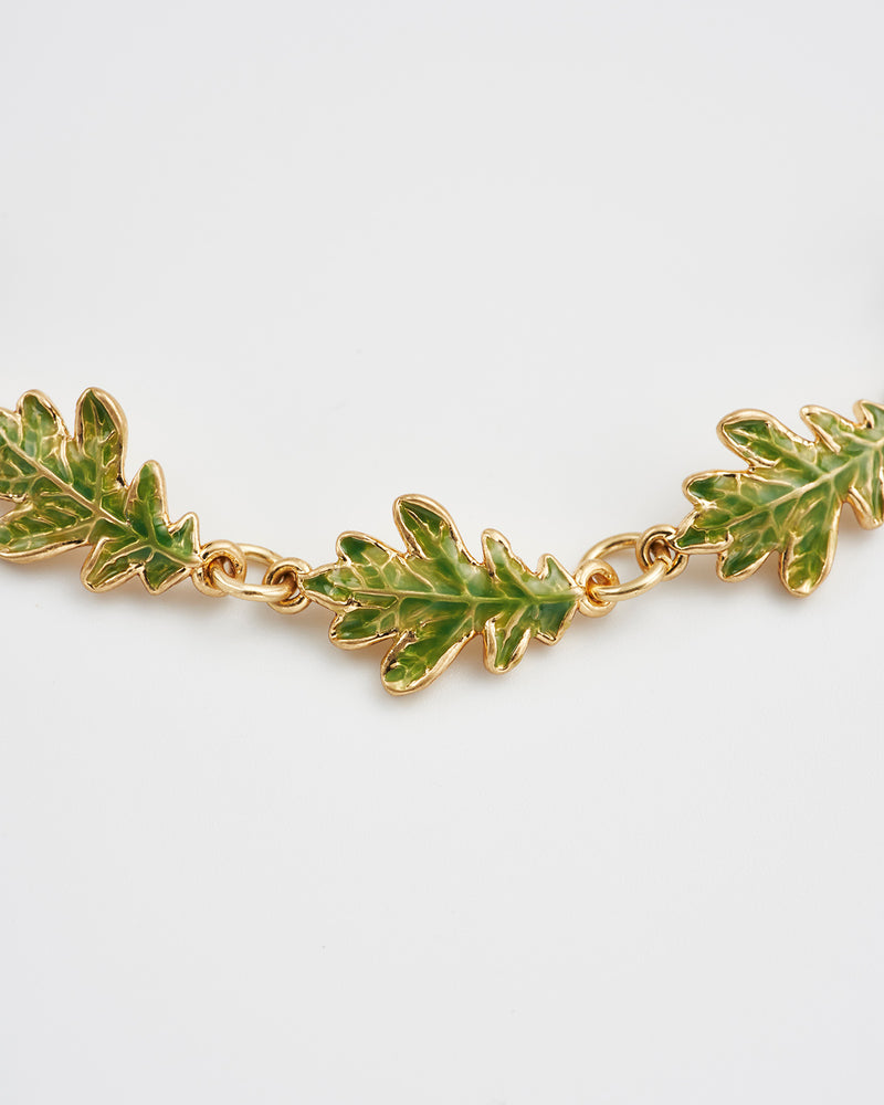 Oak Leaf Gold Bracelet
