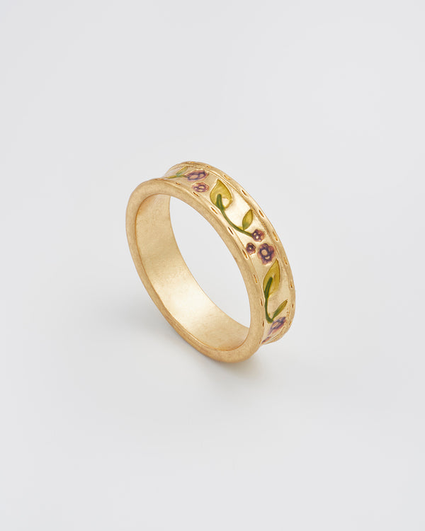 Blackberry Bramble Gold Ring