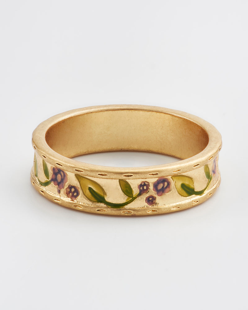 Blackberry Bramble Gold Ring