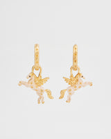 Pegasus Huggie Earrings