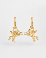 Pegasus Huggie Earrings