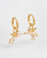 Pegasus Huggie Earrings