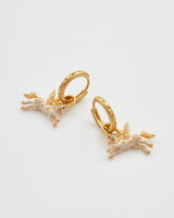 Pegasus Huggie Earrings
