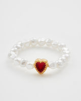 Heart Pearl Ring