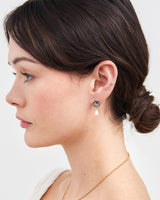 Pansy Pearl Earrings