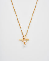 Gold Plain Toggle Necklace
