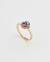 Pansy Pearl Ring