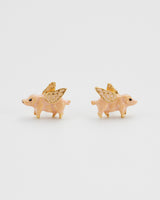 Flying Pig Stud Earrings