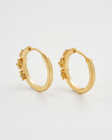 Floral Wreath Hoop Earrings