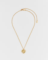 Gaia Lily Heart Locket Necklace