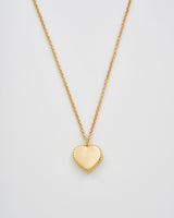 Gaia Lily Heart Locket Necklace