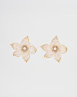 Jasmine Pearl Oversized Stud Earrings