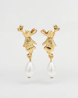 Fable England x Peter Rabbit and Butterfly Pearl Drop Earrings