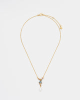 Fable England x Peter Rabbit and Butterfly Pearl Drop Necklace