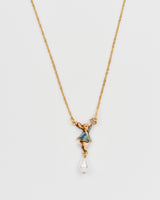 Fable England x Peter Rabbit and Butterfly Pearl Drop Necklace