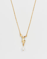 Fable England x Peter Rabbit and Butterfly Pearl Drop Necklace