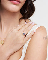 Pansy Pearl Ring