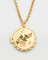 Ivy Blossom Locket Necklace