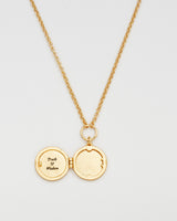 Snake & Blossom Locket Necklace