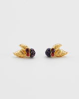 Orla Blackberry Stud Earrings