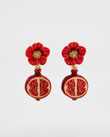 Blossom & Pomegranate Drop Earrings