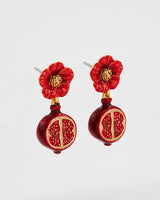 Blossom & Pomegranate Drop Earrings