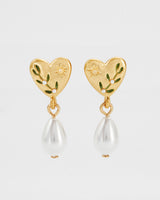 Niva Mistletoe Pear Earrings