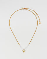 Niva Mistletoe Heart Pearl Necklace