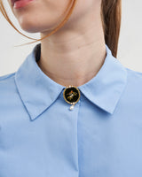 Robin Bramble Pearl Brooch
