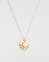 Selene Moon Periwinkle Locket Necklace
