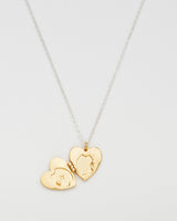 Selene Moon Periwinkle Locket Necklace