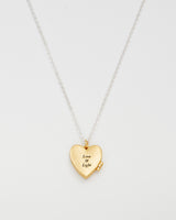 Selene Moon Periwinkle Locket Necklace