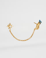 Palm Of Your Hand Pearl Chain Collar Pin
