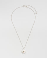 Ivy Blossom Locket Necklace in Silver