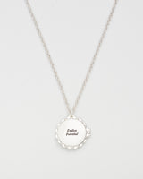Ivy Blossom Locket Necklace in Silver