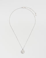 Selene Moon Periwinkle Necklace in Silver