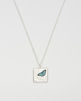 Butterfly Moon in Silver