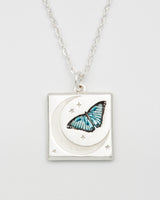 Butterfly Moon in Silver