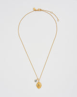 March Birthstone Daffodil Charm Necklace