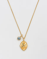 March Birthstone Daffodil Charm Necklace