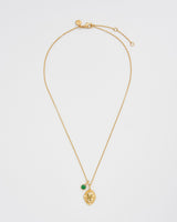 May Birthstone Lily of the Valley Charm Necklace