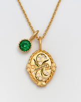 May Birthstone Lily of the Valley Charm Necklace