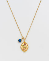 September Birthstone Aster Charm Necklace